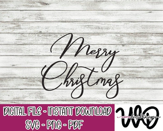 Merry Christmas - It's the Most Wonderful Time of the Year Christmas SVG Digital Cut File PNG PDF - Commercial Use Allowed