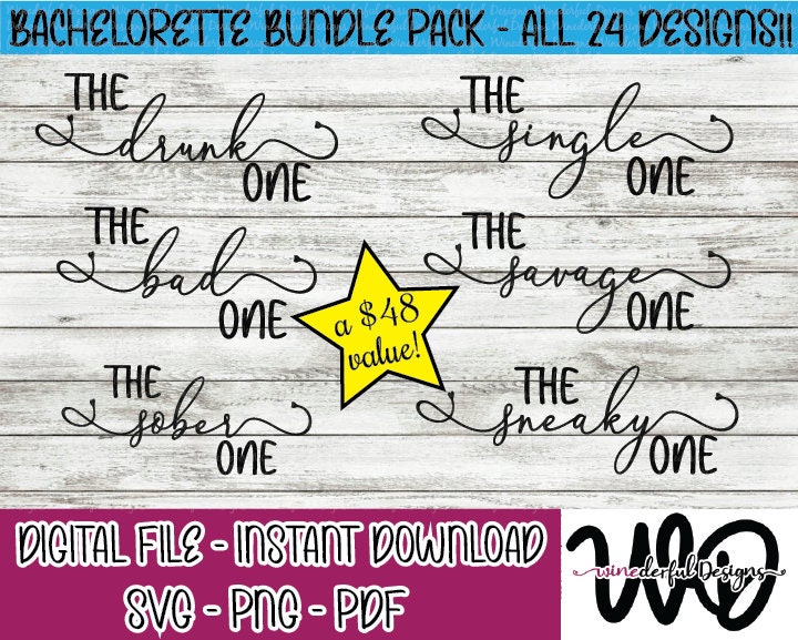 Bachelorette Bundle Pack - The One Girls Weekend