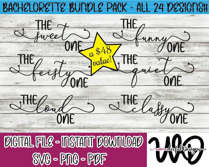 Bachelorette Bundle Pack - The One Girls Weekend