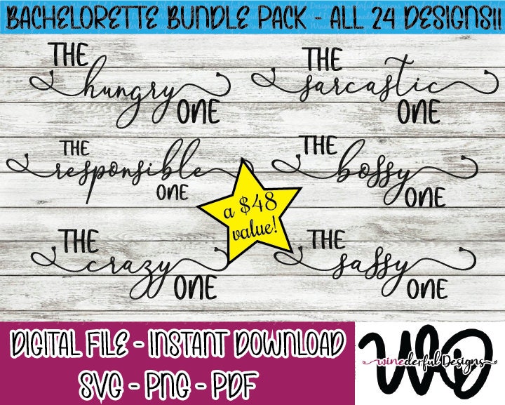 Bachelorette Bundle Pack - The One Girls Weekend