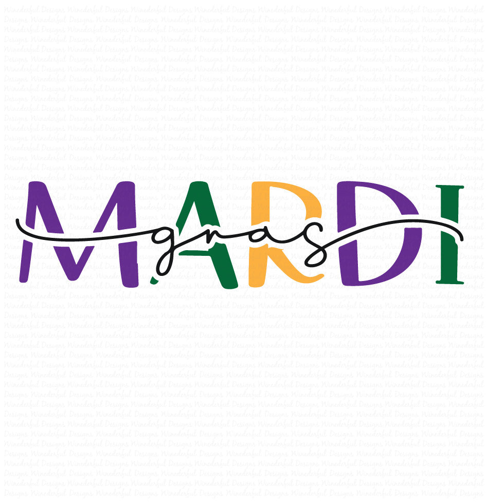 Mardi Gras overlay - Green, Gold, Purple - T-shirt Designs - Tee Shirt - Hoodie - SVG Digital Cut File PNG - Commercial Use Allowed