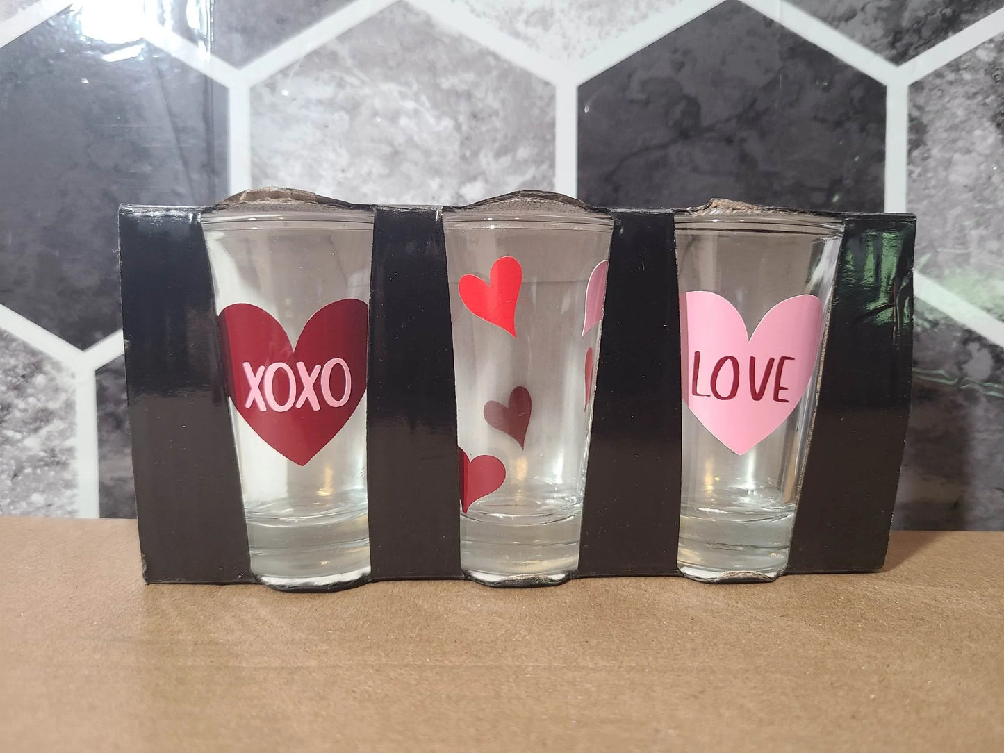 Valentine's Shot Glass Set