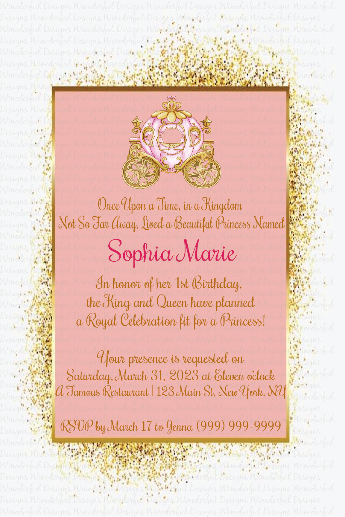 Princess Birthday Invitation