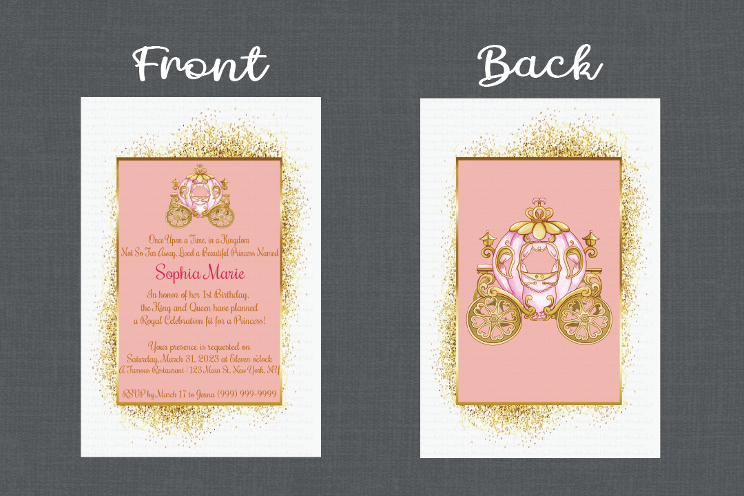 Princess Birthday Invitation