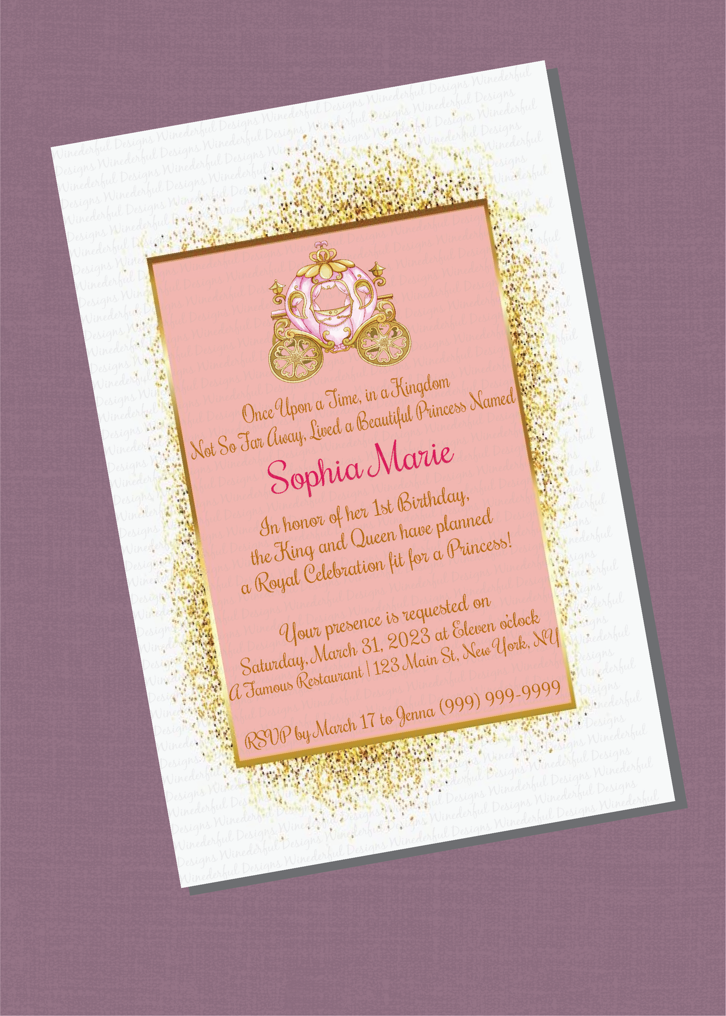 Princess Birthday Invitation