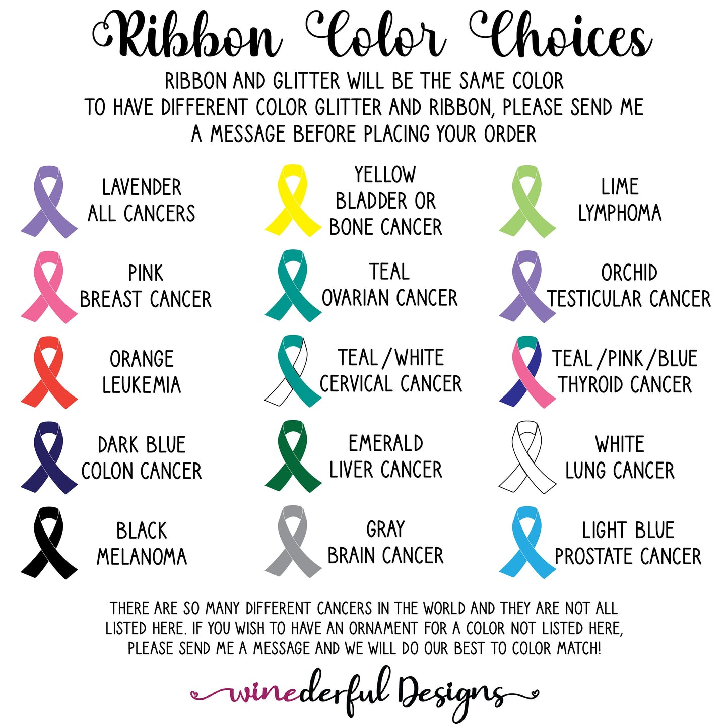 Believe (Script) - Any Cancer Ribbon - Breast, Leukemia, etc.