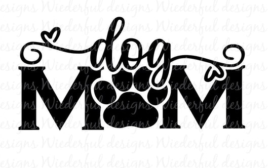 Dog Mom - Kitty Mug or Drinkware - T-shirt Designs - Tee Shirt - Hoodie - SVG Digital Cut File PNG - Commercial Use Allowed