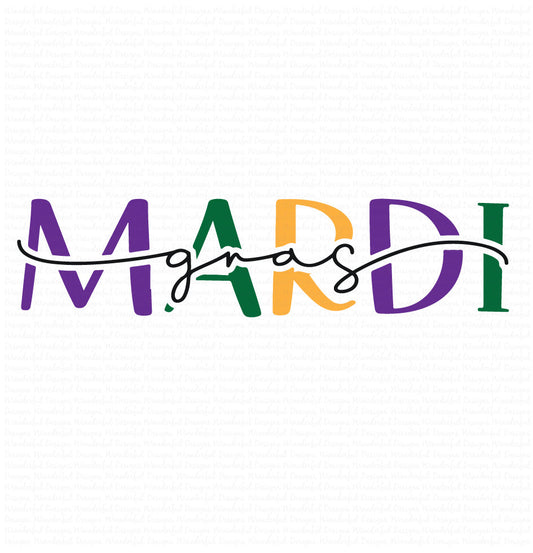 Mardi Gras overlay - Green, Gold, Purple - T-shirt Designs - Tee Shirt - Hoodie - SVG Digital Cut File PNG - Commercial Use Allowed