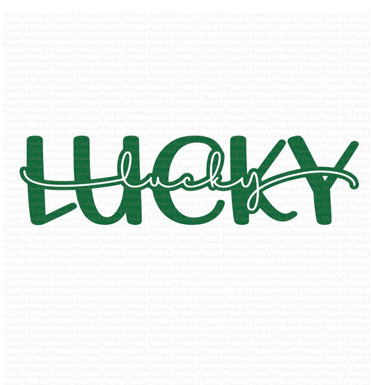 Lucky overlay - T-shirt Designs - Tee Shirt - Hoodie - SVG Digital Cut File PNG - Commercial Use Allowed